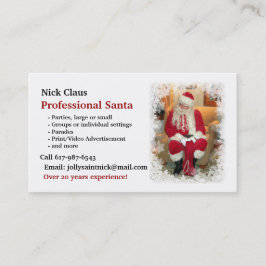 Visitekaartje: Professional Santa Visitekaartje