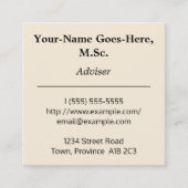 Visitekaartje Professioneel adviseur (Voorkant)