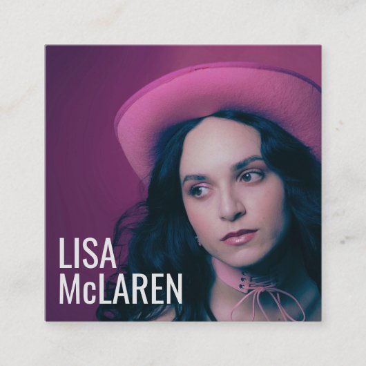 Visitekaartje - Professionele foto en QR-code (Voorkant)