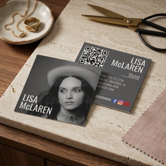Visitekaartje - Professionele foto en QR-code