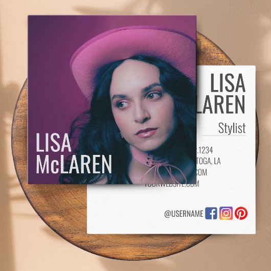 Visitekaartje - Professionele foto en QR-code