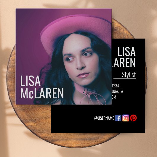 Visitekaartje - Professionele foto en QR-code