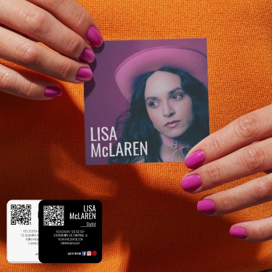 Visitekaartje - Professionele foto en QR-code