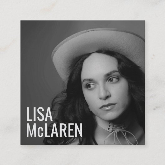 Visitekaartje - Professionele foto en QR-code (Voorkant)