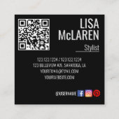 Visitekaartje - Professionele Foto & QR Code (Achterkant)