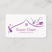 Visitekaartje professionele schoonmaakbeurten (Voorkant)