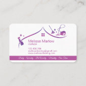 Visitekaartje professionele schoonmaakbeurten (Achterkant)