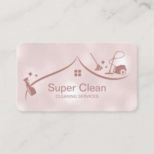 Visitekaartje professionele schoonmaakbeurten (Voorkant)