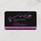 Visitekaartje professionele schoonmaakbeurten (Achterkant)