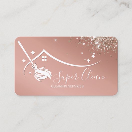 Visitekaartje professionele schoonmaakbeurten (Voorkant)