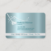 Visitekaartje professionele schoonmaakbeurten (Achterkant)