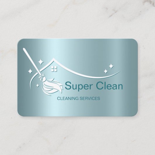 Visitekaartje professionele schoonmaakbeurten (Voorkant)