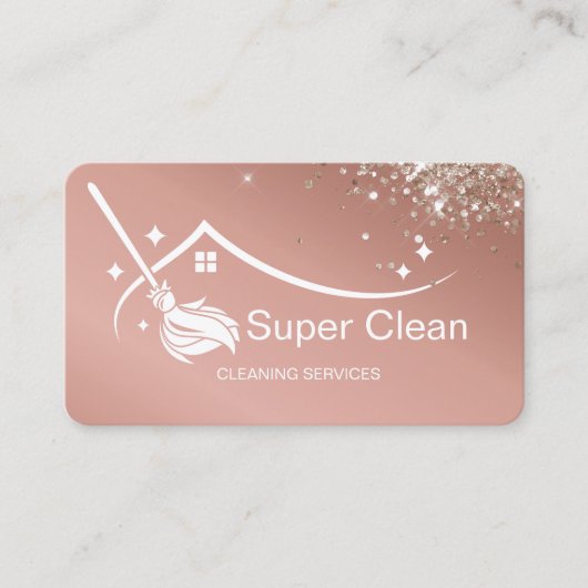 Visitekaartje professionele schoonmaakbeurten (Voorkant)