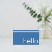 Visitekaartje professionele tolk (Staand voorkant)