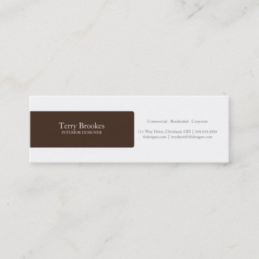 Visitekaartje | Profiel |br (Voorkant)