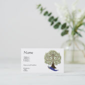 Visitekaartje/profielkaart van levenscyclus visitekaartje (Staand voorkant)