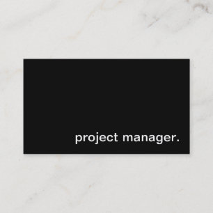 Visitekaartje projectmanager