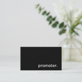 Visitekaartje promotor (Staand voorkant)