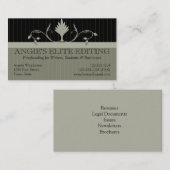 Visitekaartje Proofreading/Editing Service (Voorkant / Achterkant)