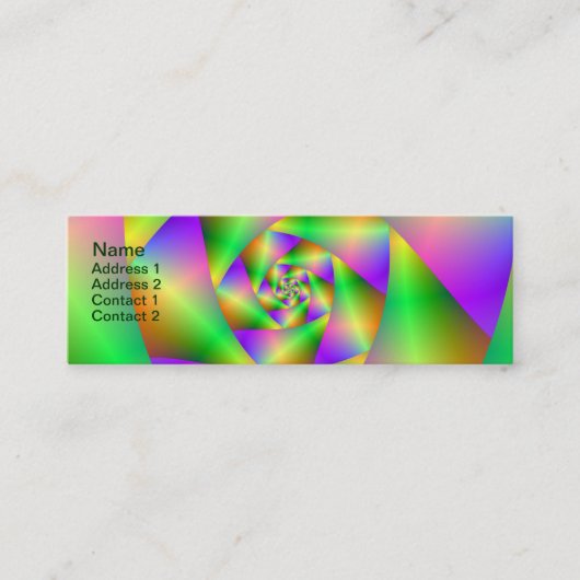 Visitekaartje Psychedelic Spiral (Voorkant)