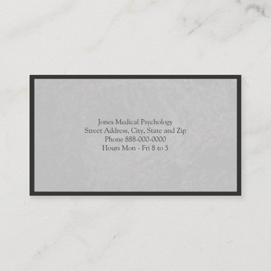 Visitekaartje psycholoog (Achterkant)