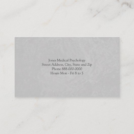 Visitekaartje psycholoog (Achterkant)