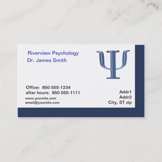 Visitekaartje psycholoog (Voorkant)