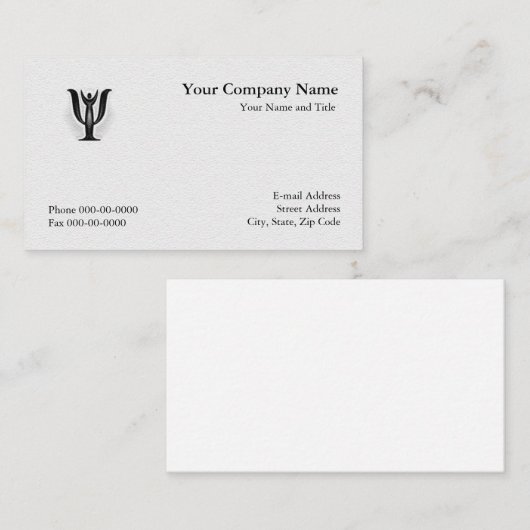 Visitekaartje psycholoog (Voorkant / Achterkant)