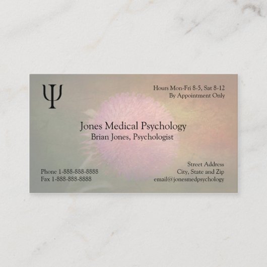 Visitekaartje psycholoog (Voorkant)