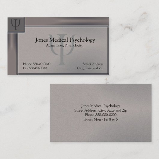 Visitekaartje psycholoog (Voorkant / Achterkant)