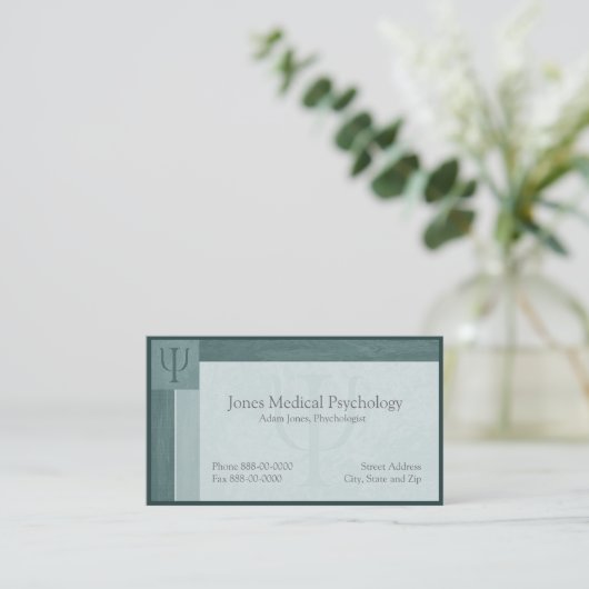 Visitekaartje psycholoog (Staand voorkant)