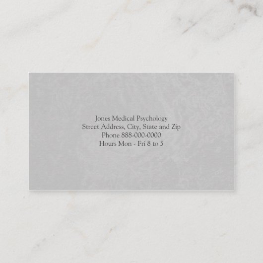 Visitekaartje psycholoog (Achterkant)