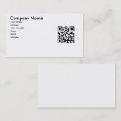 Visitekaartje QR-code (Voorkant / Achterkant)