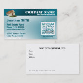 Visitekaartje QR-code (Aangepaste QR-code aangebod Afsprakenkaartje (Voorkant / Achterkant)