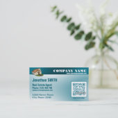 Visitekaartje QR-code (Aangepaste QR-code aangebod Afsprakenkaartje (Staand voorkant)