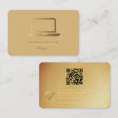 Visitekaartje QR-code blogger (Voorkant / Achterkant)