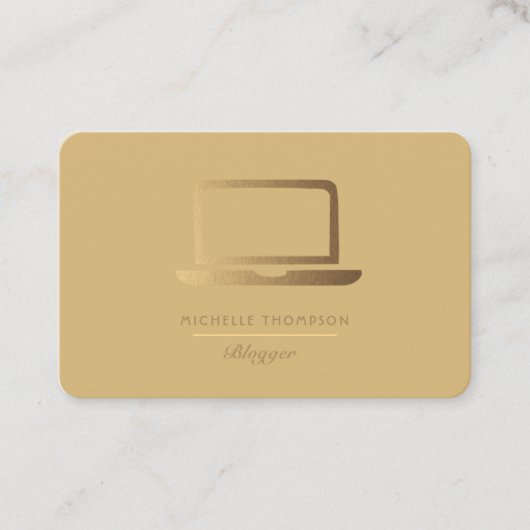 Visitekaartje QR-code blogger (Voorkant)