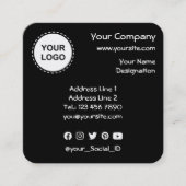 Visitekaartje QR-code vierkant (Voorkant)