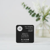 Visitekaartje QR-code vierkant (Staand voorkant)