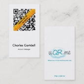 visitekaartje QR.me (Voorkant / Achterkant)