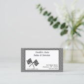 Visitekaartje Racing Flags (Staand voorkant)