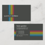 VISITEKAARTJE:: Rainbowed Stripe 3 Visitekaartje (Voorkant / Achterkant)