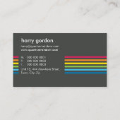 VISITEKAARTJE:: Rainbowed Stripe 3 Visitekaartje (Achterkant)