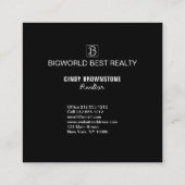 Visitekaartje Realtor Foto Aangepaste Sjabloon Pla (Achterkant)