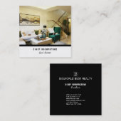 Visitekaartje Realtor Foto Aangepaste Sjabloon Pla (Voorkant / Achterkant)