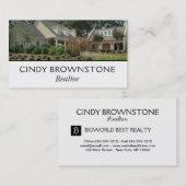 Visitekaartje Realtor Foto Aangepaste Sjabloon Pla (Voorkant / Achterkant)