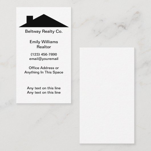 Visitekaartje Realtor of Home Services (Voorkant / Achterkant)