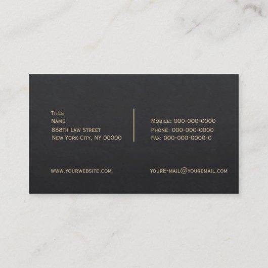 Visitekaartje Rechterschaal (Achterkant)