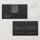 Visitekaartje Rechterschaal (Voorkant / Achterkant)