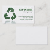 Visitekaartje recyclingbedrijf (Voorkant / Achterkant)
